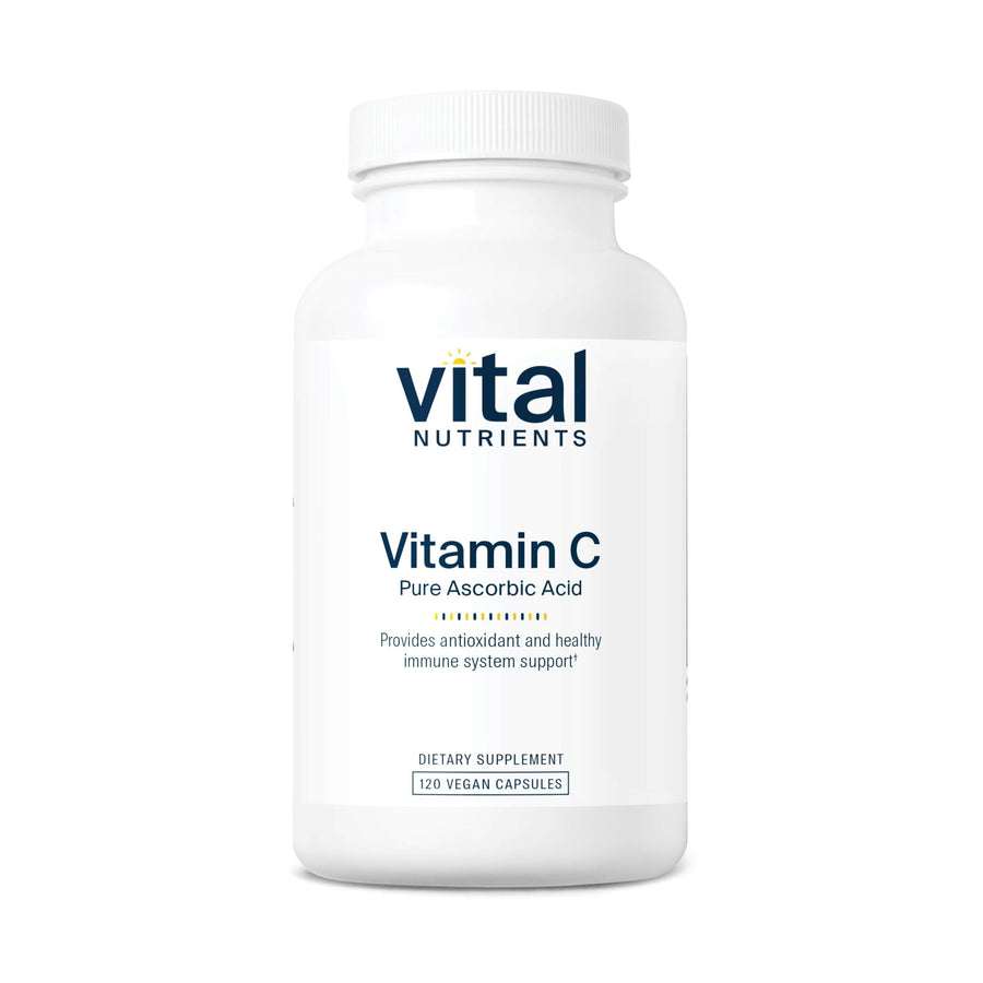 Vitamin C 1000mg (100% Pure Ascorbic Acid) | Vegan Antioxidant Supplement for Immune Support and Iron Absorption* | Gluten, Dairy and Soy Free | Non-GMO | 120 Capsules