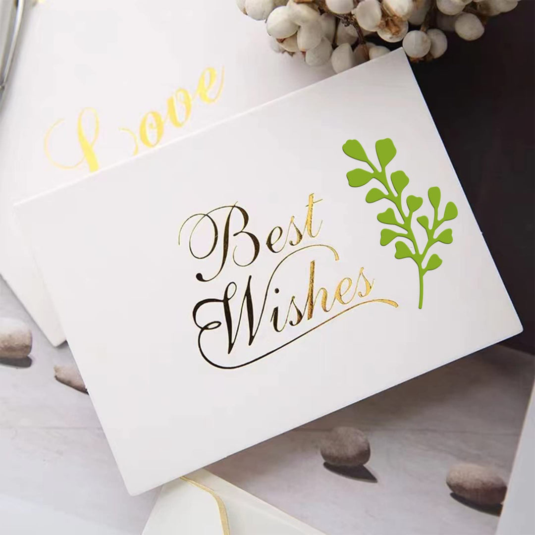 Fern Leaf Cutting Dies Plant Pattern Cutting Stencil Embossing 15pcs Leaves Metal Die Cuts for Scrapbooking DIY Card Making Decorating Paper Stencil