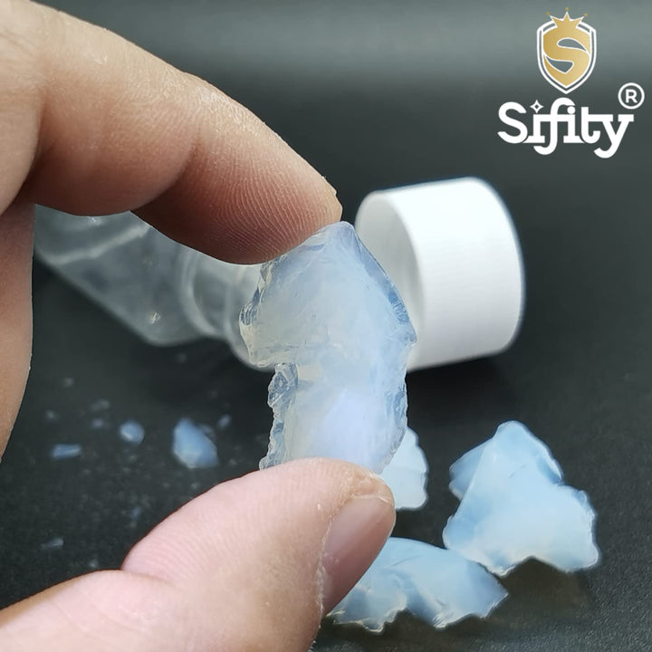 30ml Silica Aerogel Blocks Particle Sample, Frozen Smoke Aerogel Cube for School Laboratory and Science, World Lightest Solid Matter