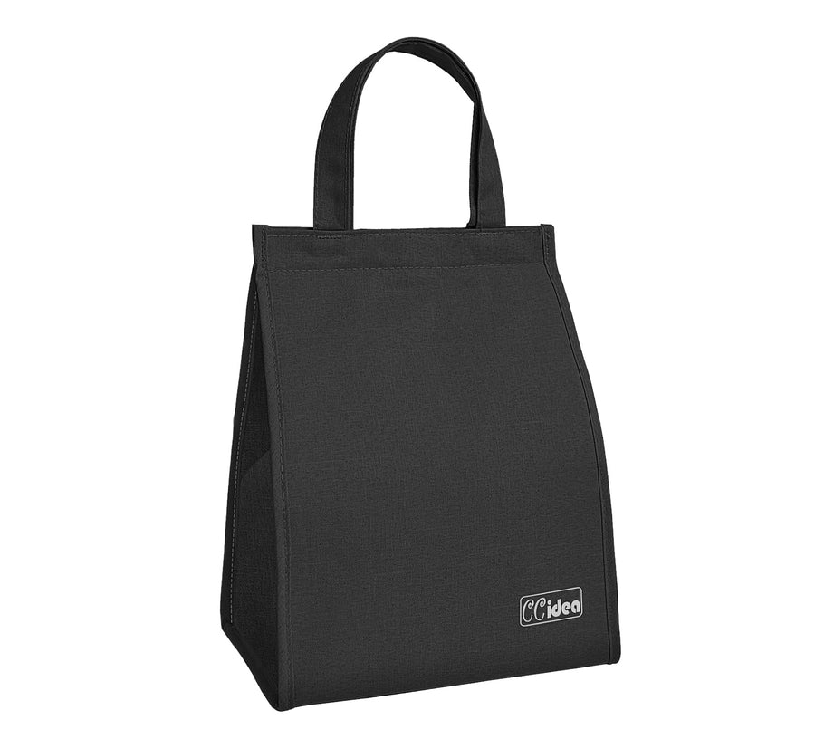 Lunch Bag for Women/Men, Insulated Lunch Box Bag for Women Adult Men, Small Leakproof Lunch Tote Bag, Reusable Lunch Cooler bag Container for Work/Office/Picnic/Travel -Balck