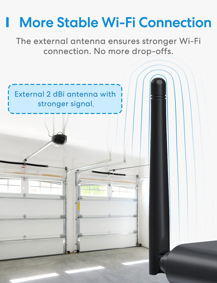 meross Smart Garage Door Opener Remote with External An