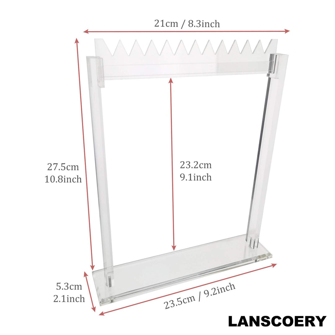 Necklace Display Stands Acrylic Bracelet Jewelry Tray Organizer Show for Women Girls Gallery Store Exhibit Presentation