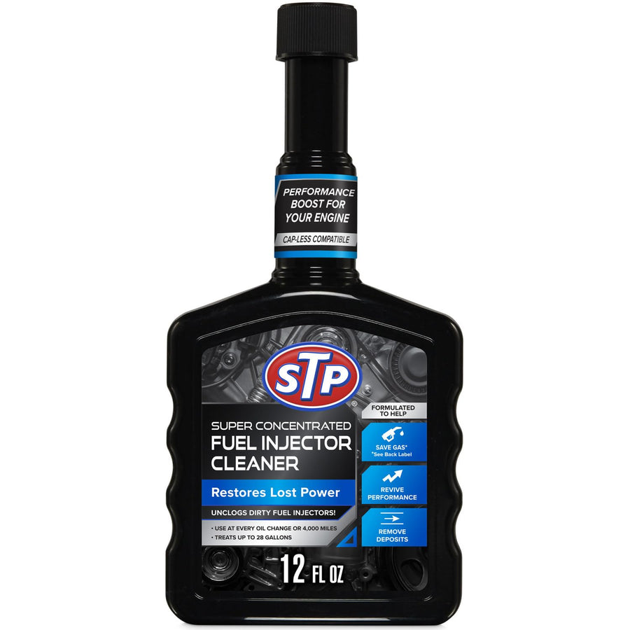 Super Concentrated Fuel Injector Cleaner, Injector Cleaner Unclogs Dirty Fuel Injectors and Restores Lost Power, 12 Oz