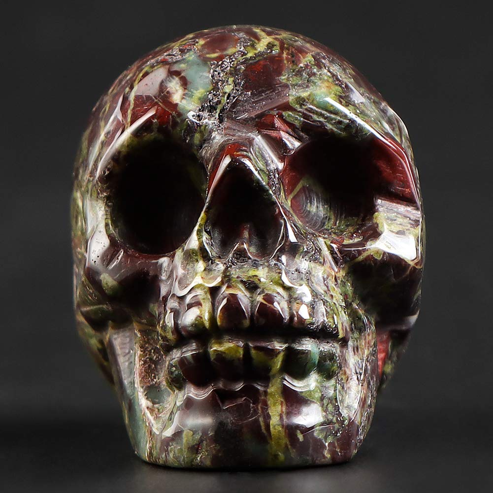 Artistone 2.0 Dragon Blood Stone Halloween Crystal Skul