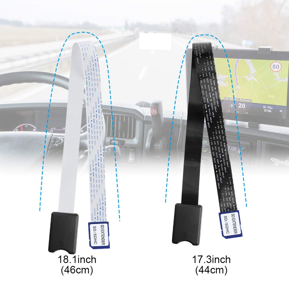 SD to SD Card Extension Cable SD Extender Adapter Flexible Memory Card SDHC of 4/8/16/32/64GB Compatible with SanDisk SDXC,Kindle,3D Printer,Raspberry Pi,Arduino GPS,TV SDHC(SD to SD)