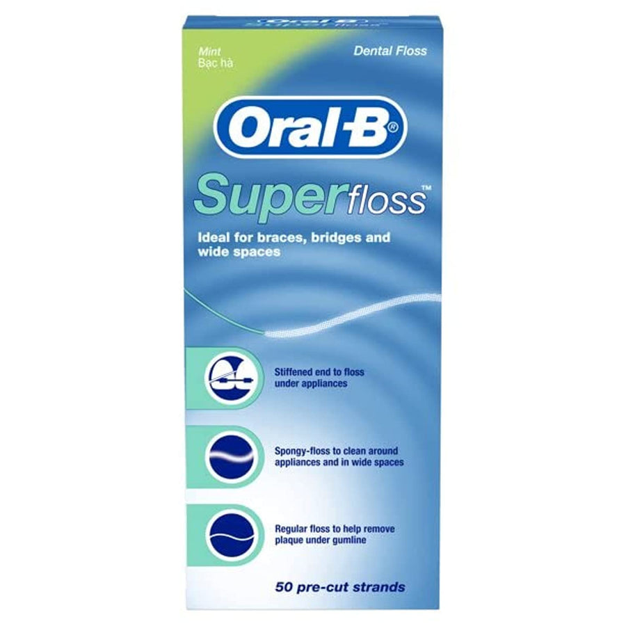 Oral-B Super Floss, Dental Floss, Original (50-count), 