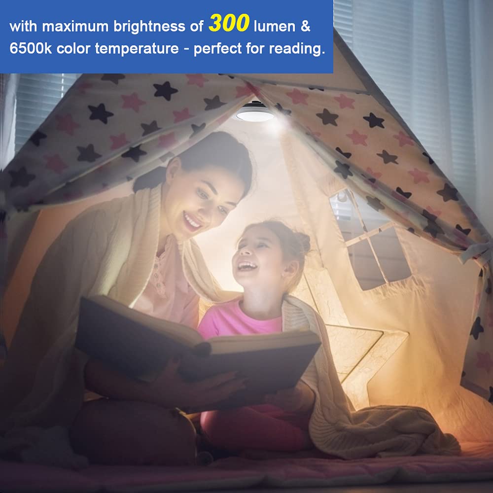 Happetite Umbrella Lights with Remote, Rechargeable Pat