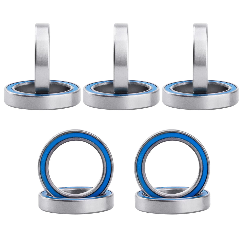 RC Ball Bearings 10-Pack Bearing Steel and Double Rubber Sealed Miniature Deep Groove Ball Bearings (15x21x4mm)