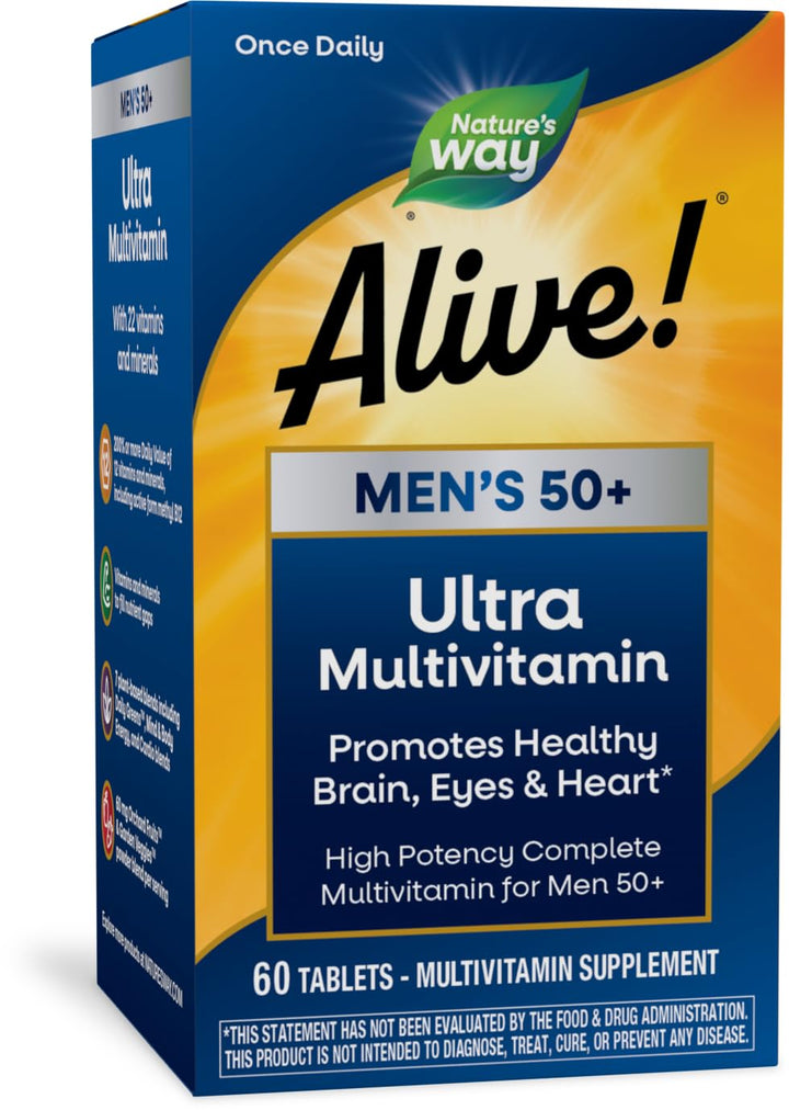 Nature&#39;s Way Alive! Men’s 50+ Daily Ultra Multi