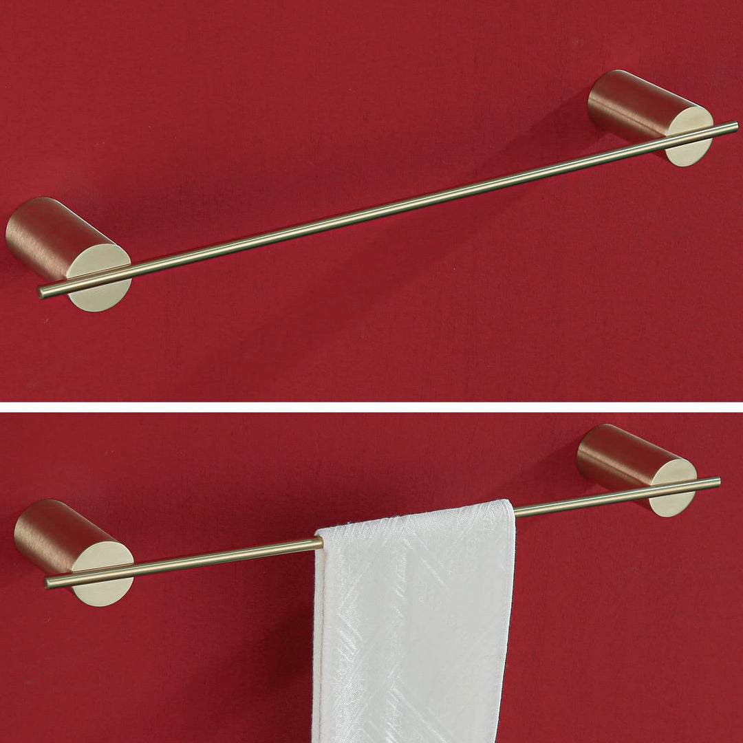 Brushed Gold Towel Bar Rack Holder Rod 18 inch Hand Towel Holder for Bathroom Kitchen Hardware Accessories Wall Mount 96068-2-18BG