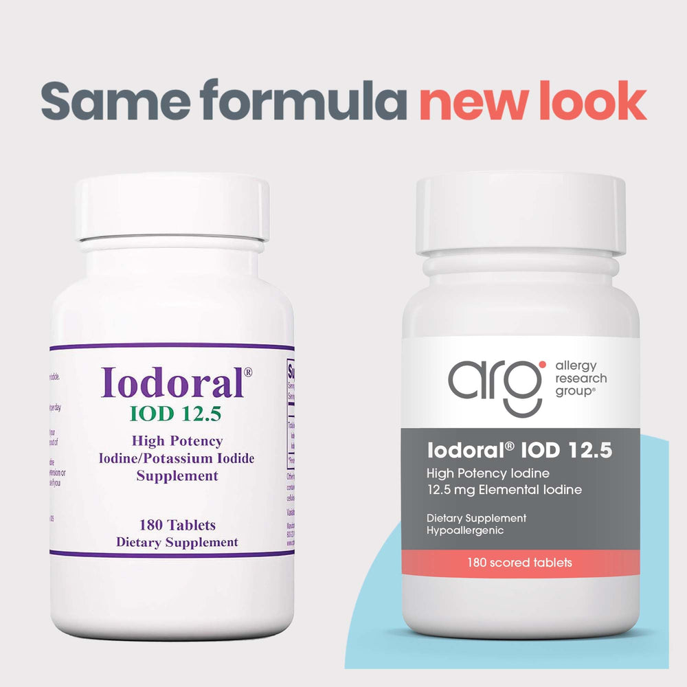Iodoral 12.5 mg – Iodine Supplements for Thyroid Support, Potassium Iodide Tablets, Lugol Solution, Daily Vitamins and Minerals, High Potency Iodine Tablets – 180 Tablets 1-Pack