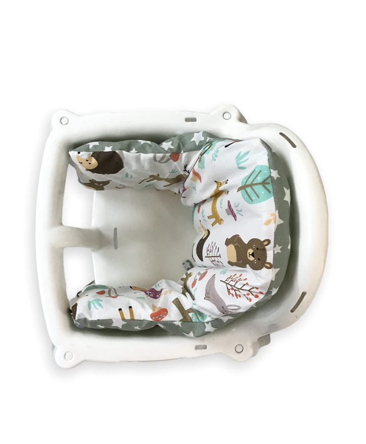 High Chair Cover for IKEA Antilop High Chair,Cotton Cover for Inflatable Cushion, Cushion Cover for High Chairs for Babies and Toddlers, High Chair Accessories, It is Only Cover! (Nature Green)