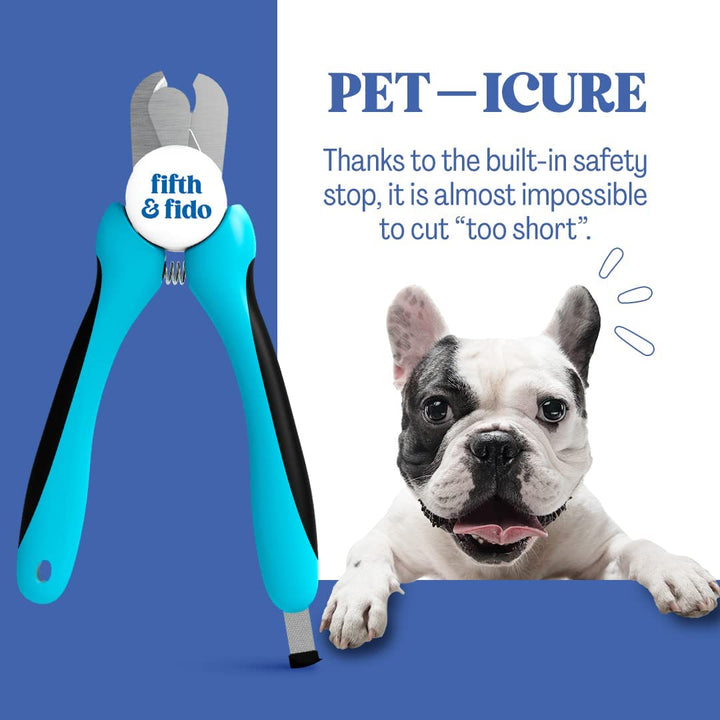 Fifth &amp; Fido Dog Nail Clippers for Large Dogs - Sharp Nail Clipper with Quick Sensor - Trimmer for Thick Nails - Dog Nail Trimmer for Large Breed Dogs
