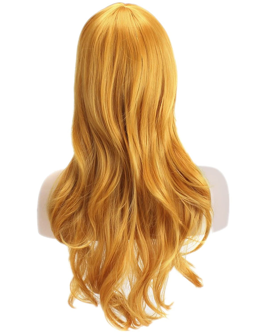 Wigs 28 Long Wavy Hair Heat Resistant Cosplay Wig for Women (Yellow)