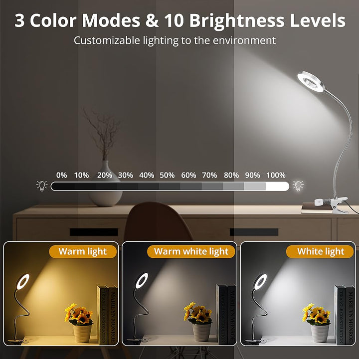 Skymore Clip on Light -3 Color Modes&amp;10 Brightn