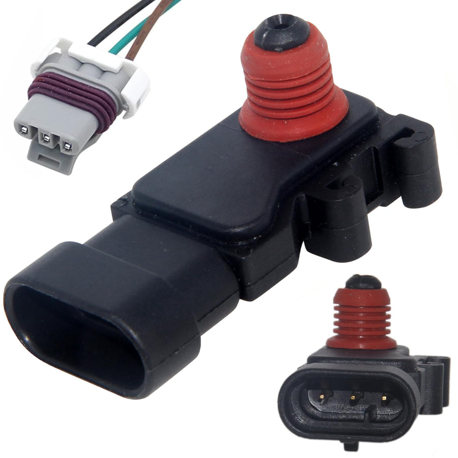 Map Sensor 16212460 12614970 213-331 12575837 SU1176 Manifold Absolute Air Pressure Sensor Compatible with Buick Cadillac Chevrolet Chevy Pontiac GMC GM Isuzu Saturn Saab Hummer