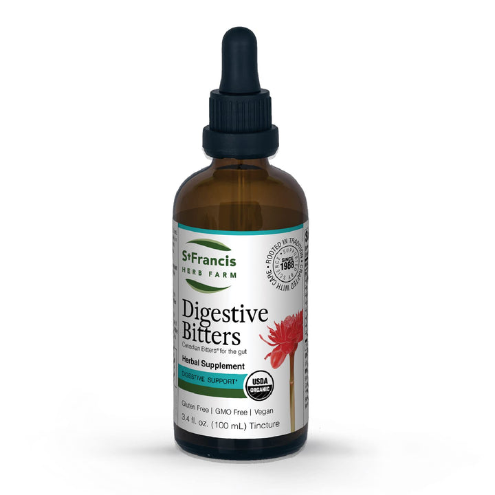 - Digestive Bitters 100ml - Herbal Supplements - Organic, Non GMO, Vegan, Gluten Free, Dairy Free