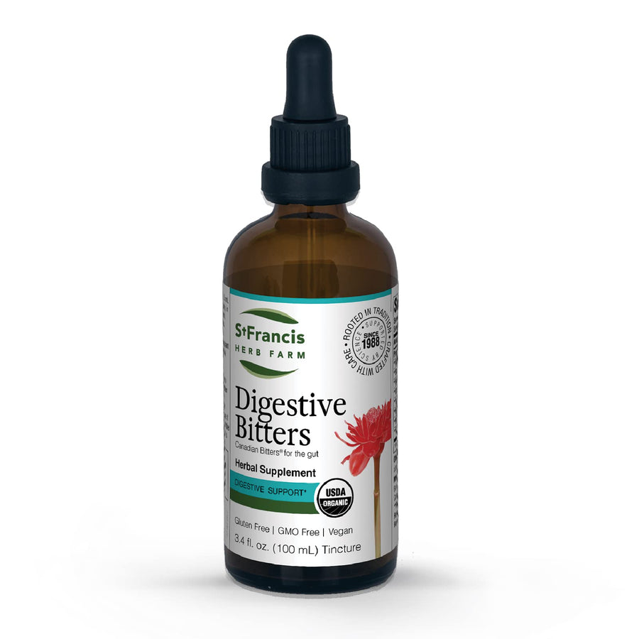 - Digestive Bitters 100ml - Herbal Supplements - Organic, Non GMO, Vegan, Gluten Free, Dairy Free