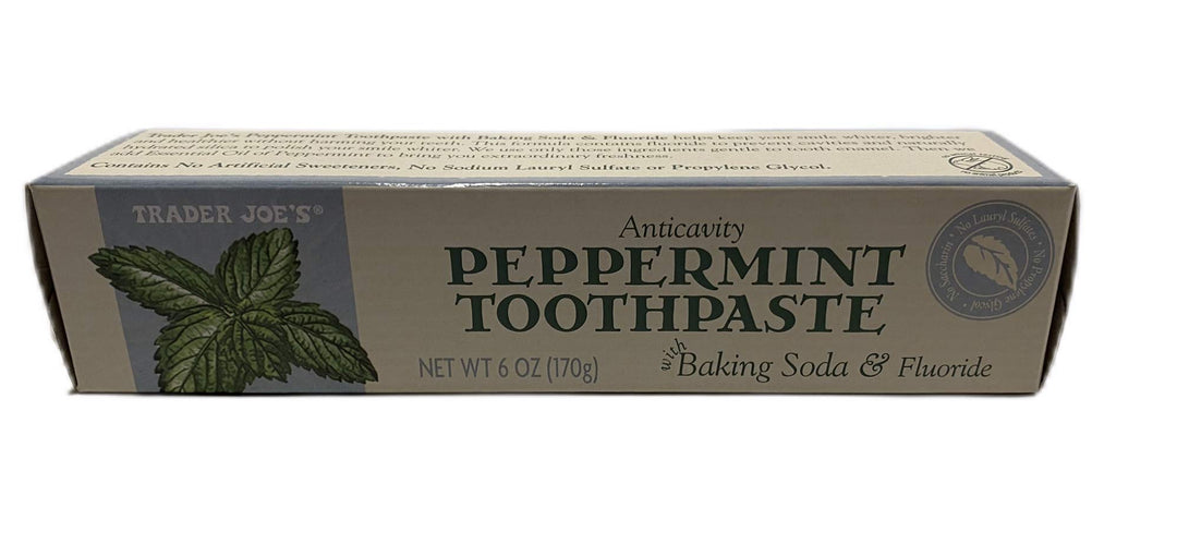 Trader Joe&#39;s Peppermint Toothpaste with Baking Soda &amp; Fluoride