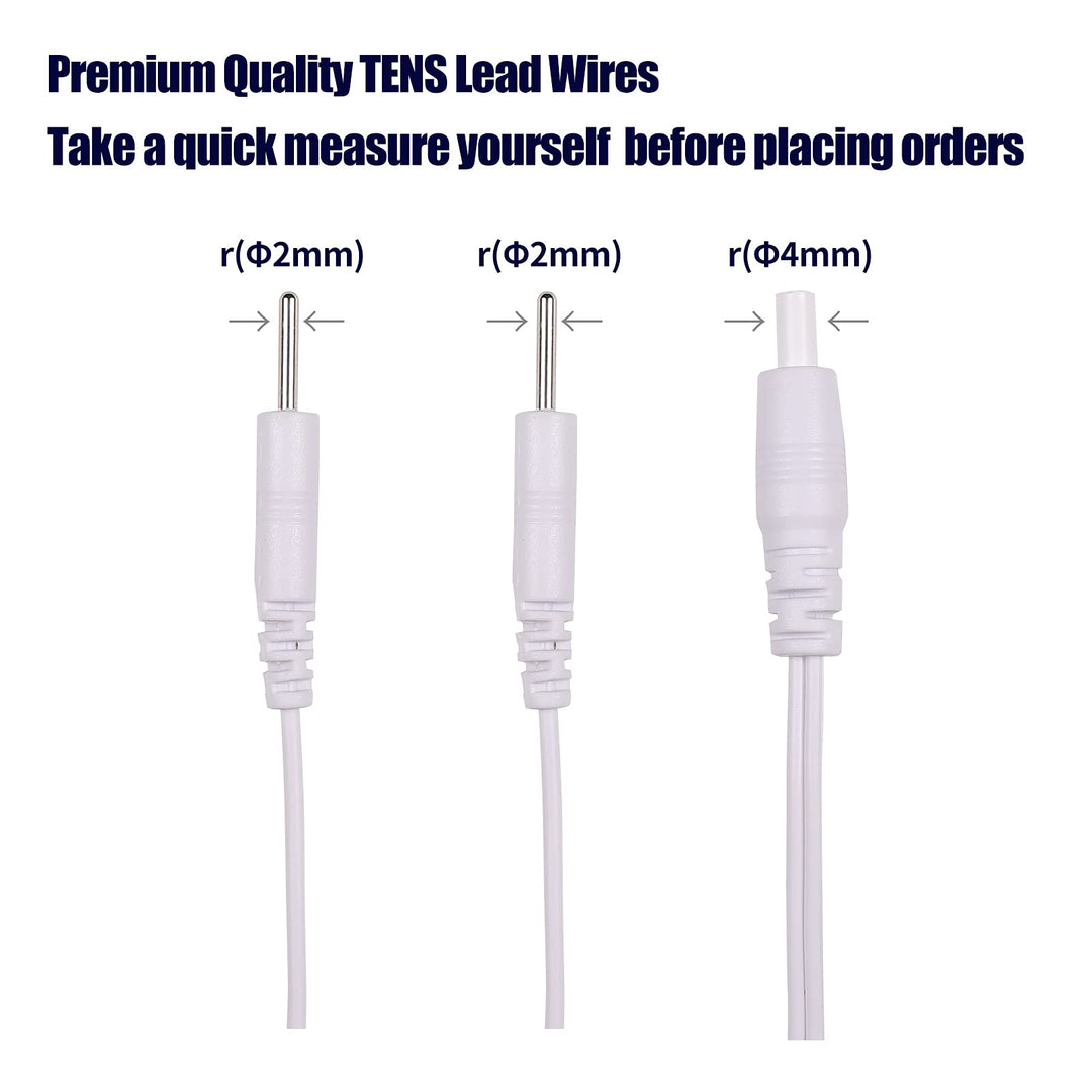 4 Count TENS Wires Pin Electrode Wires for TENS Unit El