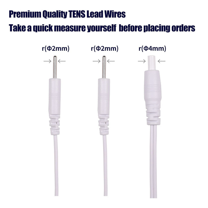 4 Count TENS Wires Pin Electrode Wires for TENS Unit El