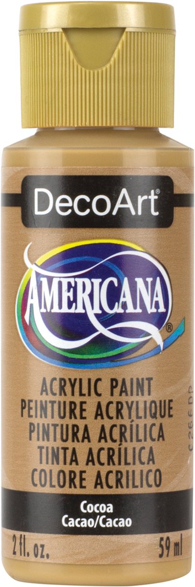 DecoArt Americana Acrylic Paint, 2-Ounce, Cocoa