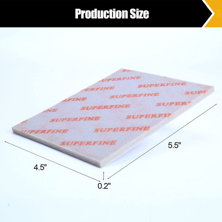 8 Pack Sanding Sponges, Sanding Block Washable and Reusable Sanding Pads Fine/Superfine/Ultrafine/Microfine Sanding Block Softback Sanding Sponge for Drywall Wood Metal 5.5”× 4.5