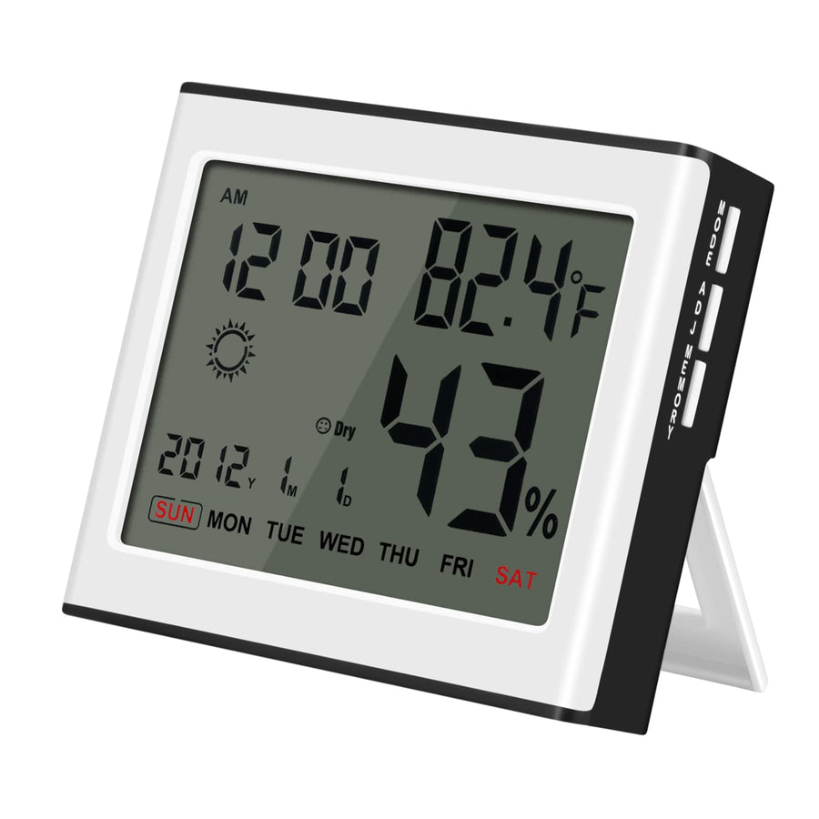 Digital Alarm Clock Shower Clock Hygrometer Thermometer Alarm Clock Weather Station Indoor Thermometer