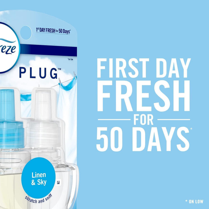 Febreze Odor-Fighting Fade Defy PLUG Air Freshener Refill, Hawaiian Aloha, (1) .87 fl. oz. Oil Refill