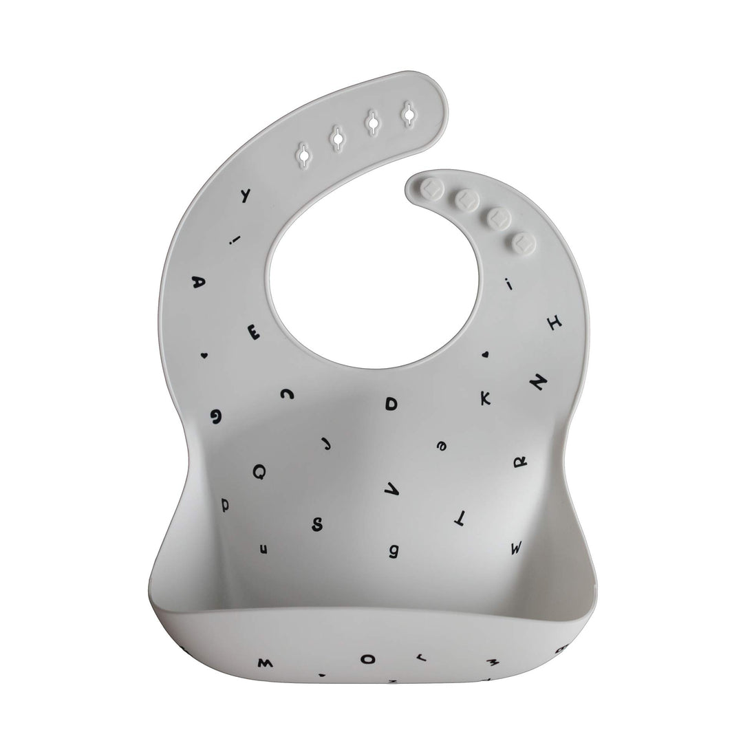 mushie Silicone Baby Bib | Adjustable Fit Waterproof Bi