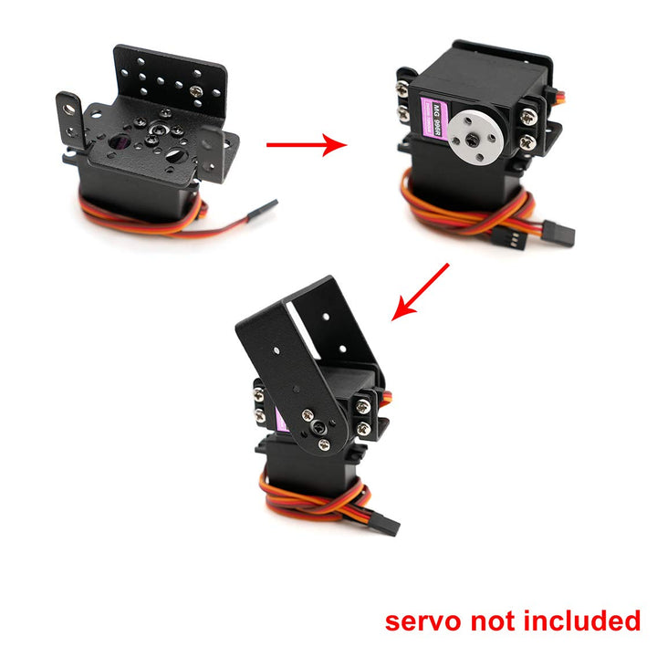 2 Sets Pan Tilt Servo Mount Bracket for MG996R S3003 Steering Gear Robot Car Boat