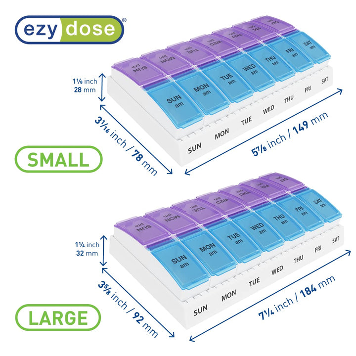 Ezy Dose 7 Day AM/PM Travel Pill Container - 1 Ea [Kitchen & Home]