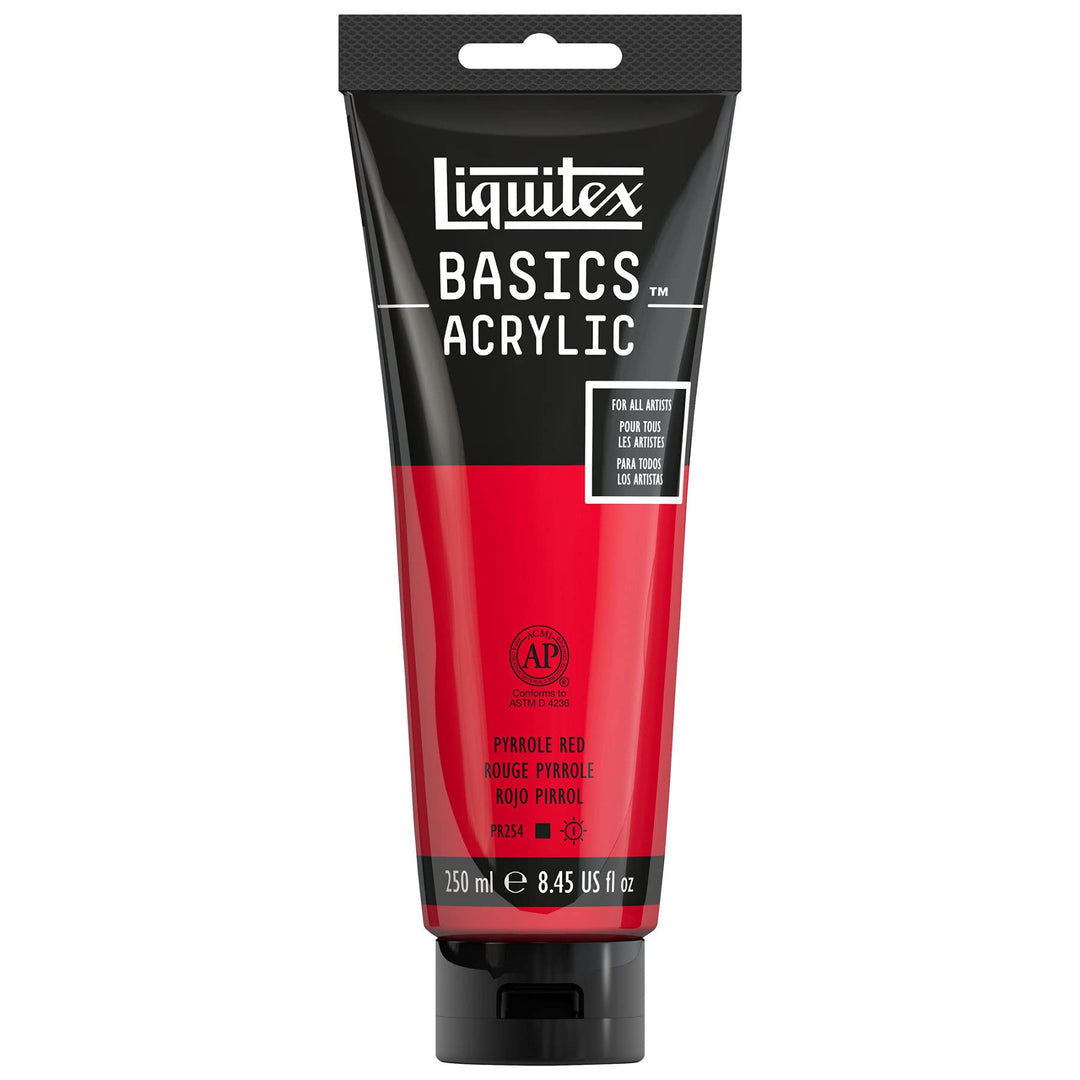 Liquitex BASICS Acrylic Paint, 250ml (8.5-oz) Tube, Pyr