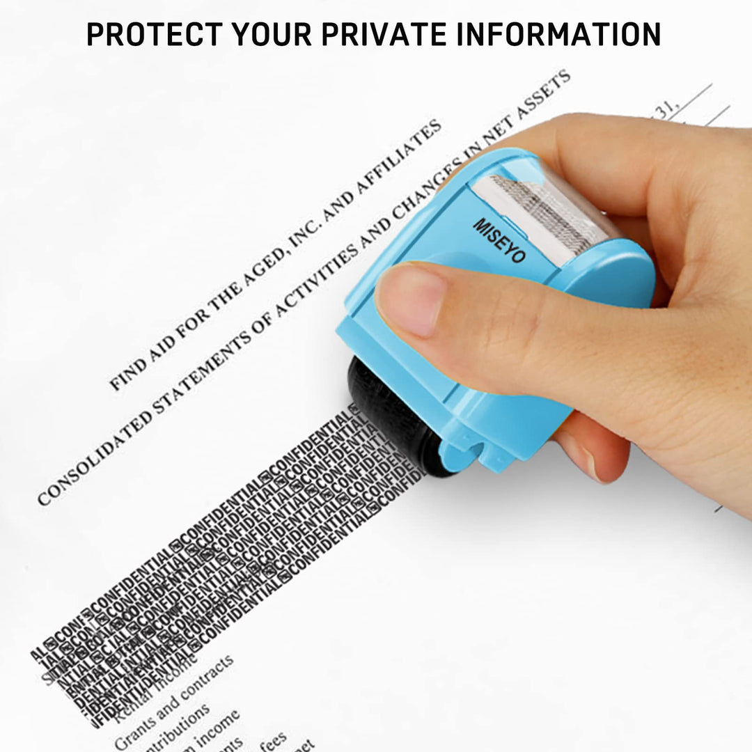 Miseyo Identity Theft Protection Roller Stamps for Data