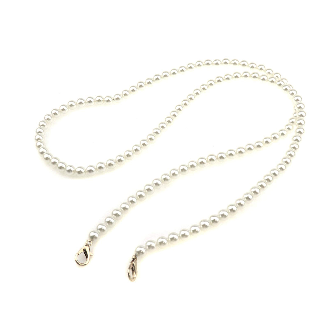 Meprotal 10mm DIY Imitation Pearl Beads Chain Handbag H
