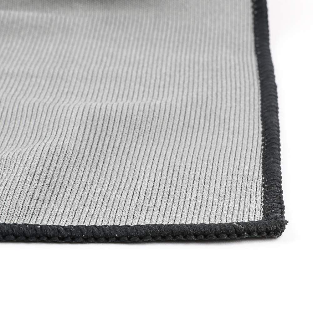 Car Microfiber Glass Cleaning Cloth Towel, 16”x16” Double-Purposed Car Window Windshield Wash Detailing Towel, Lint &amp; Streak Free Quick Clean for Car Window Chrome Mirror LCD Screen