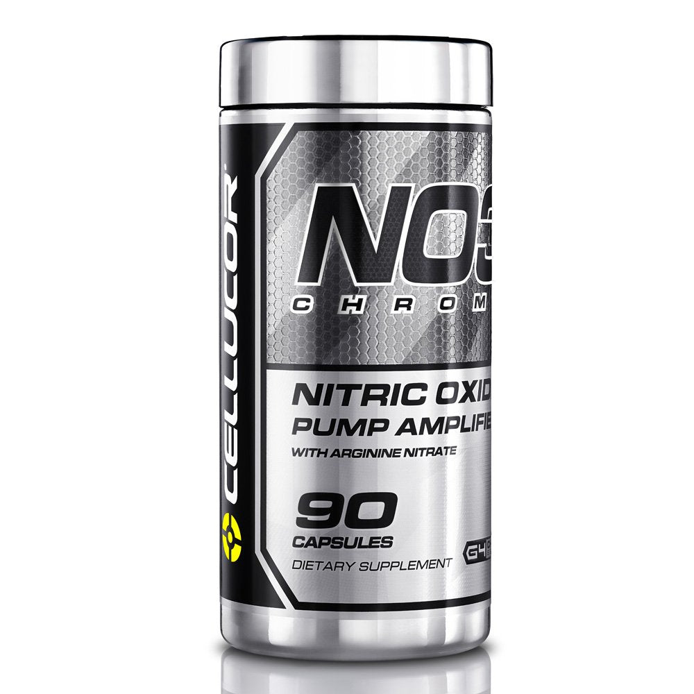 NO3 Chrome Nitric Oxide Supplements with Arginine Nitrate for Muscle Pump &amp; Blood Flow, 90 Capsules, G4
