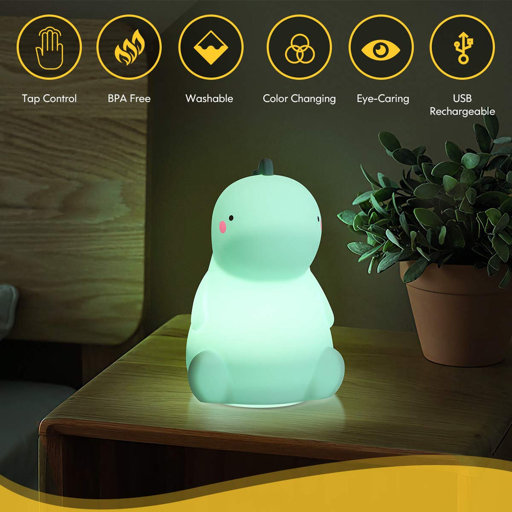 Squirrel Kids Night Light, Cute Silicone Baby Night Lig