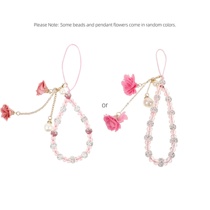 Hemobllo Cell Phone Straps Creative Crystal Flower Pend