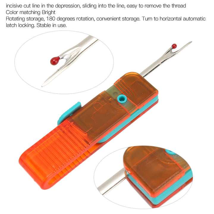 Thread Remover Kit, 4PcsSeam Rippers Embroidery Remover Handy Sewing Stitch Rippers Stitch Unpicker Tool for Sewing Crafting Removing Threads Tools