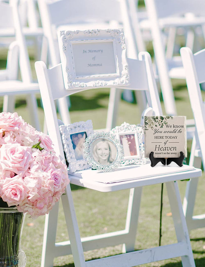 In Loving Memory Of Loved One Wedding Memorial Table Sign Gifts For Ceremony And Reception Family Unity Wedding Table Decoration With Wooden Stand For Loss Mom We Know You Would Be Here Today