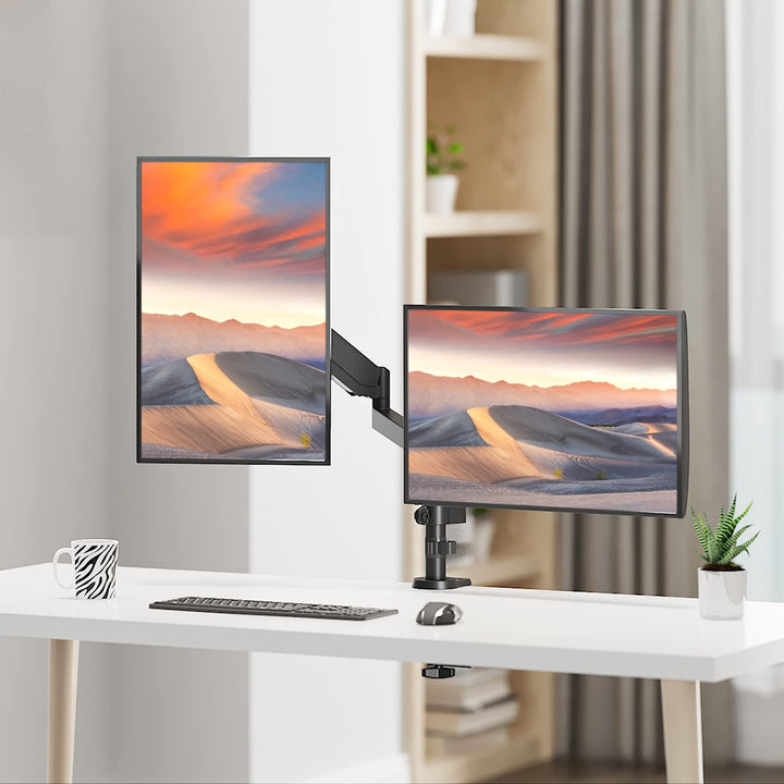WALI Dual Monitor Stand, 13-32 Inch Adjustable Spring M
