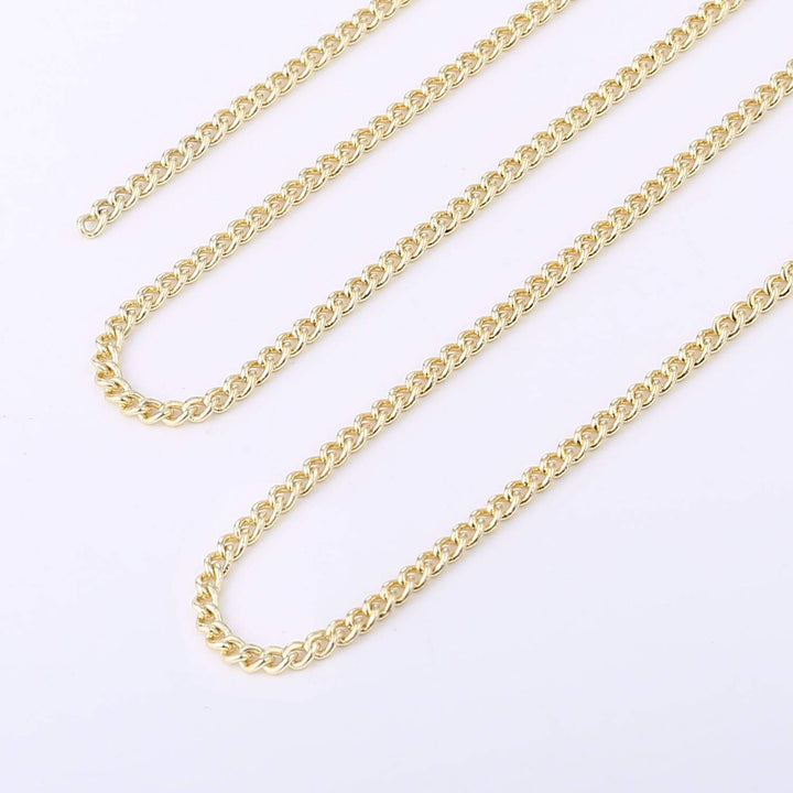 33 Feet 3MM Stainless Steel Cable Link Chain Spool for Jewelry Making Bulk Chains for DIY Jewelry and Craft