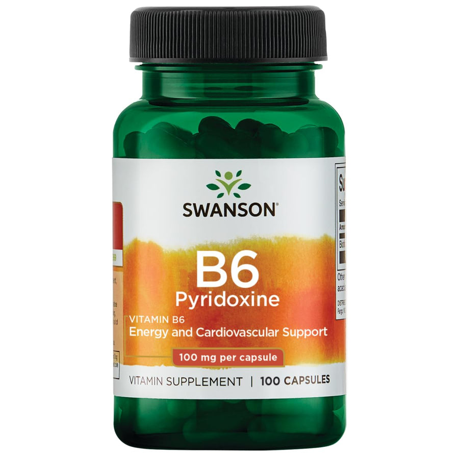 Swanson Vitamin B-6 (Pyridoxine) Cardio Health Support 