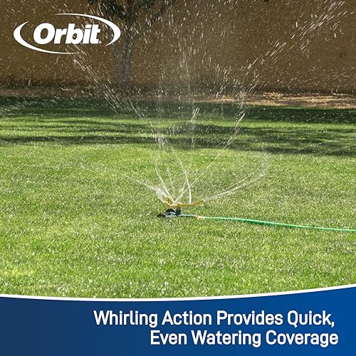 3-Arm Metal Sprinkler with Wheel Base