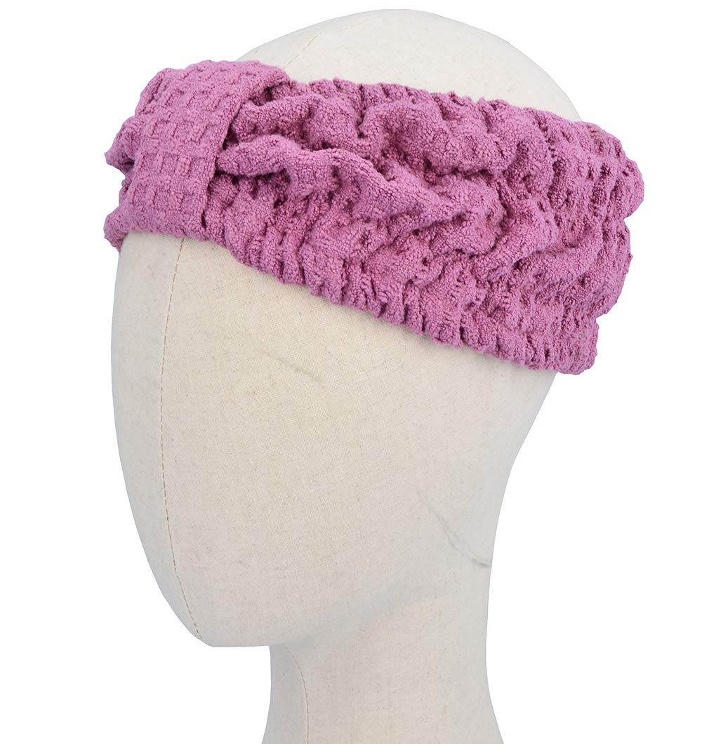 Hair Drying Towel & Headband for Women Washing Face and Makeup Absorbent Hair Wrap Turban Quick Dry Microfiber Hair Towels Fast Drying for Curly Long Thick Hair Gifts for Girls (Towel+Headband)