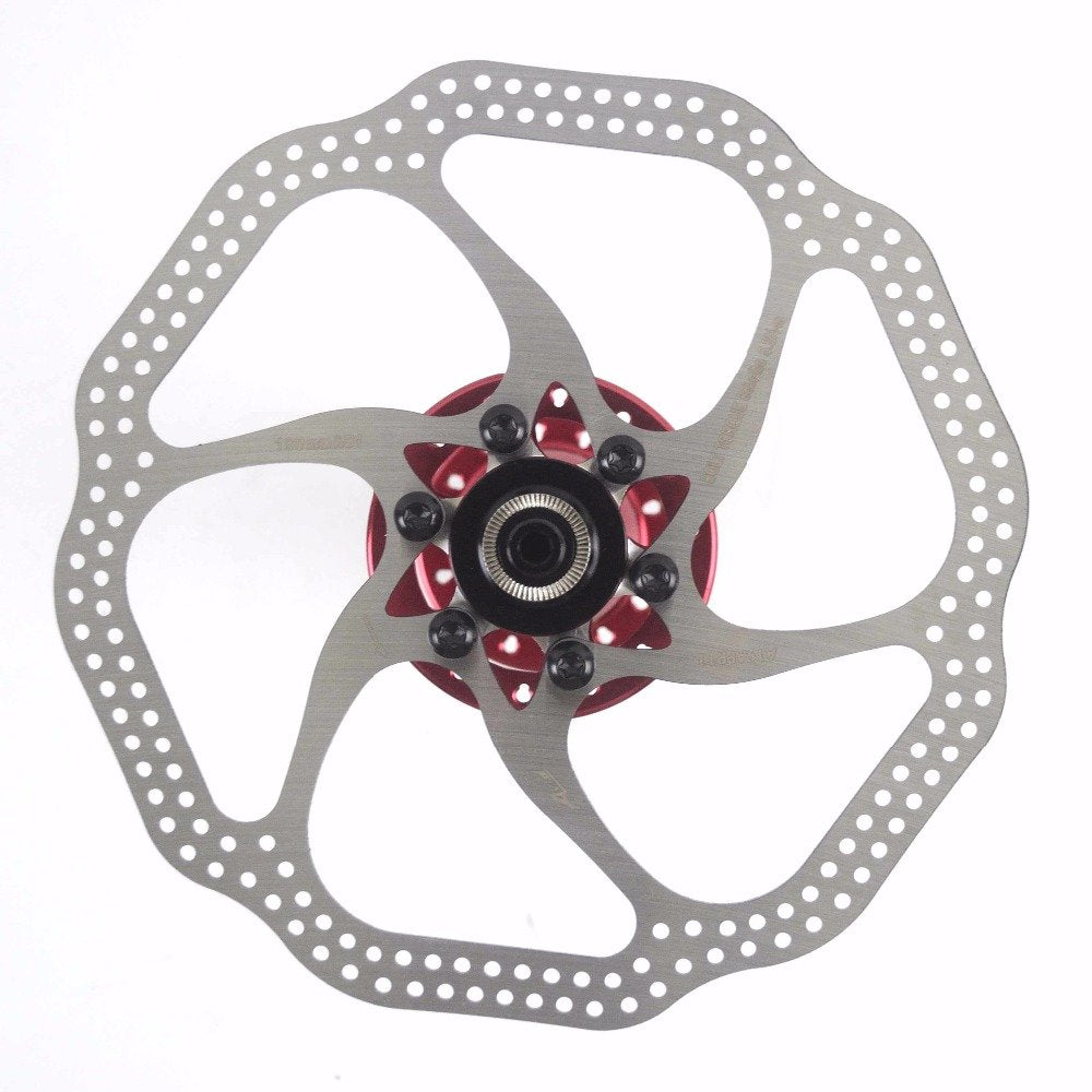 160mm Disc Brake Rotor with 6 Bolts Stainless Steel Bicycle Rotors Fit for Road Bike, Mountain Bike, MTB, BMX (Stainless Steel, 2pcs)