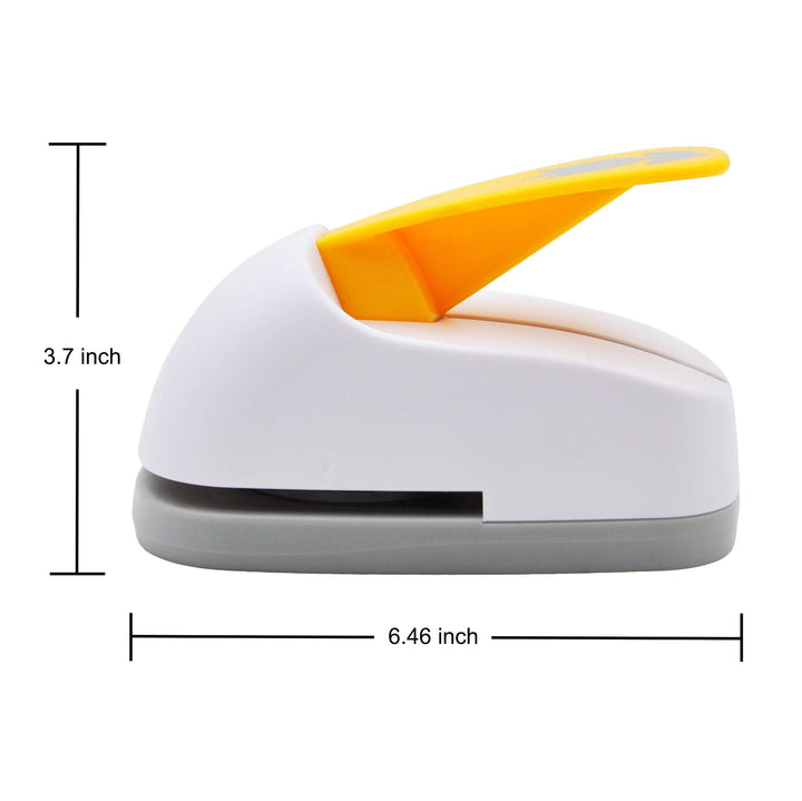 Craft Lever Punch 3 inch Circle Punch DIY Handmade Paper Punch(3 inch White Circle)