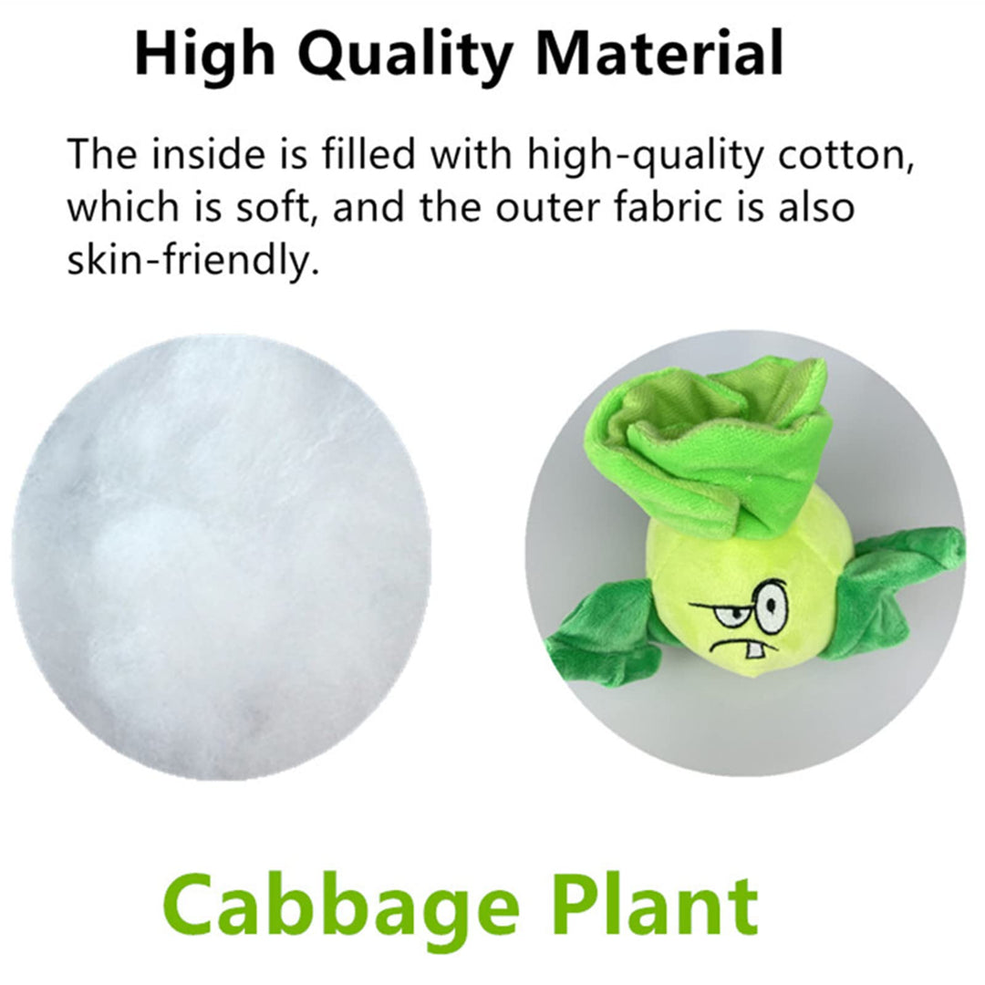 JHESAO 6 PVZ Plush Bonk Choy Toys PVZ 1 2 Stuffed Soft 