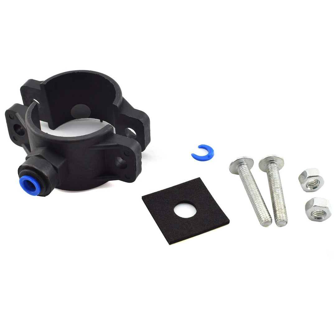 2-Pack Drain Saddle Valve with 1/4 Quick Connect Plastic Water Filters Valve Clamp for Reverse Osmosis System